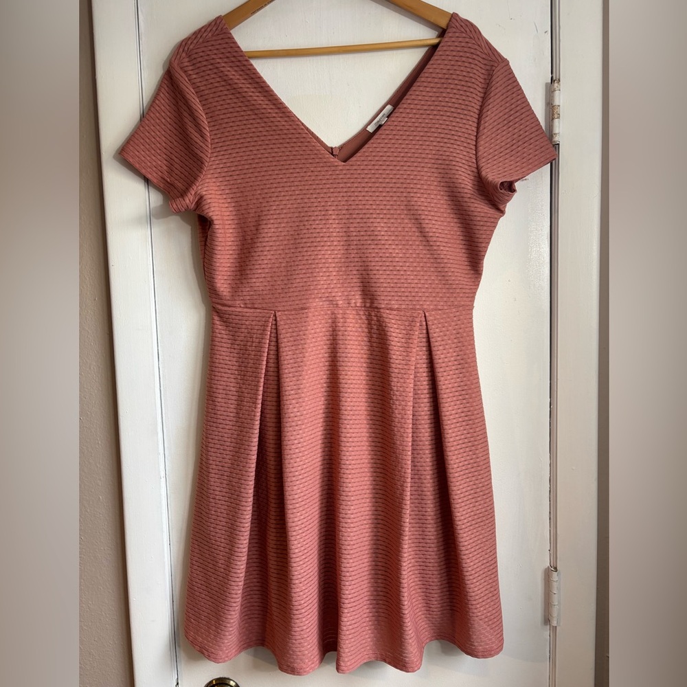 Maurices Textured Mauve Midi Dress